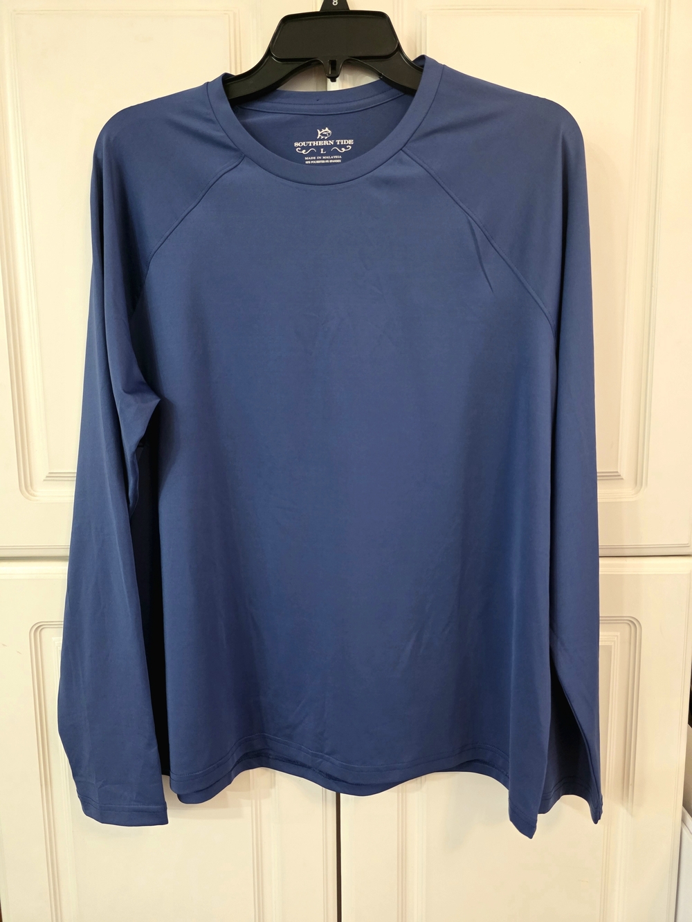 Southern Tide Women's Long Sleeve Performance Tee - Blue- NWT